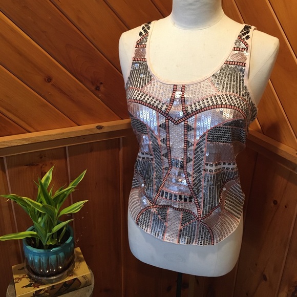 Express Sequin Top - Picture 1 of 5